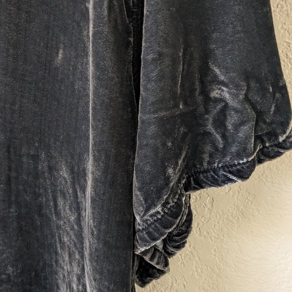 SOLD CP Shades x Free People Tunic Deep V-Neck T-Shirt Dress in Slate Gray - Picture 10 of 13